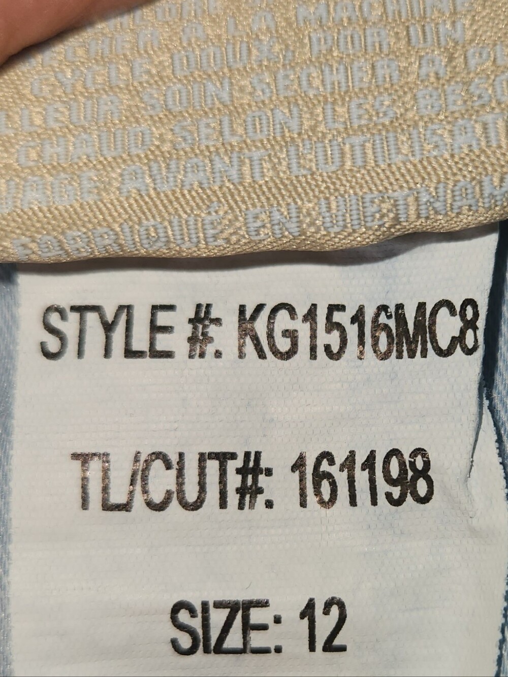 KUT From the Kloth Meg Fab AB Wide Leg High Rise Jeans Size 12 Raw Hem Milestone - Picture 11 of 12